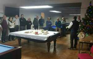 Petit discours par le président du club